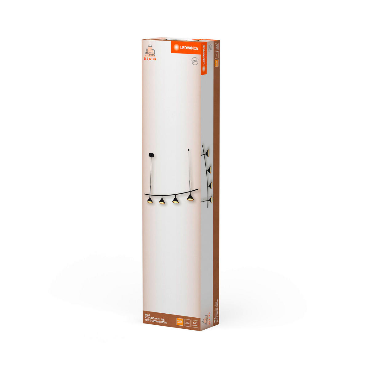 LED-PENDELLEUCHTE 120,5/14/150 cm   - Dunkelgrau, KONVENTIONELL, Kunststoff (120,5/14/150cm) - Ledvance