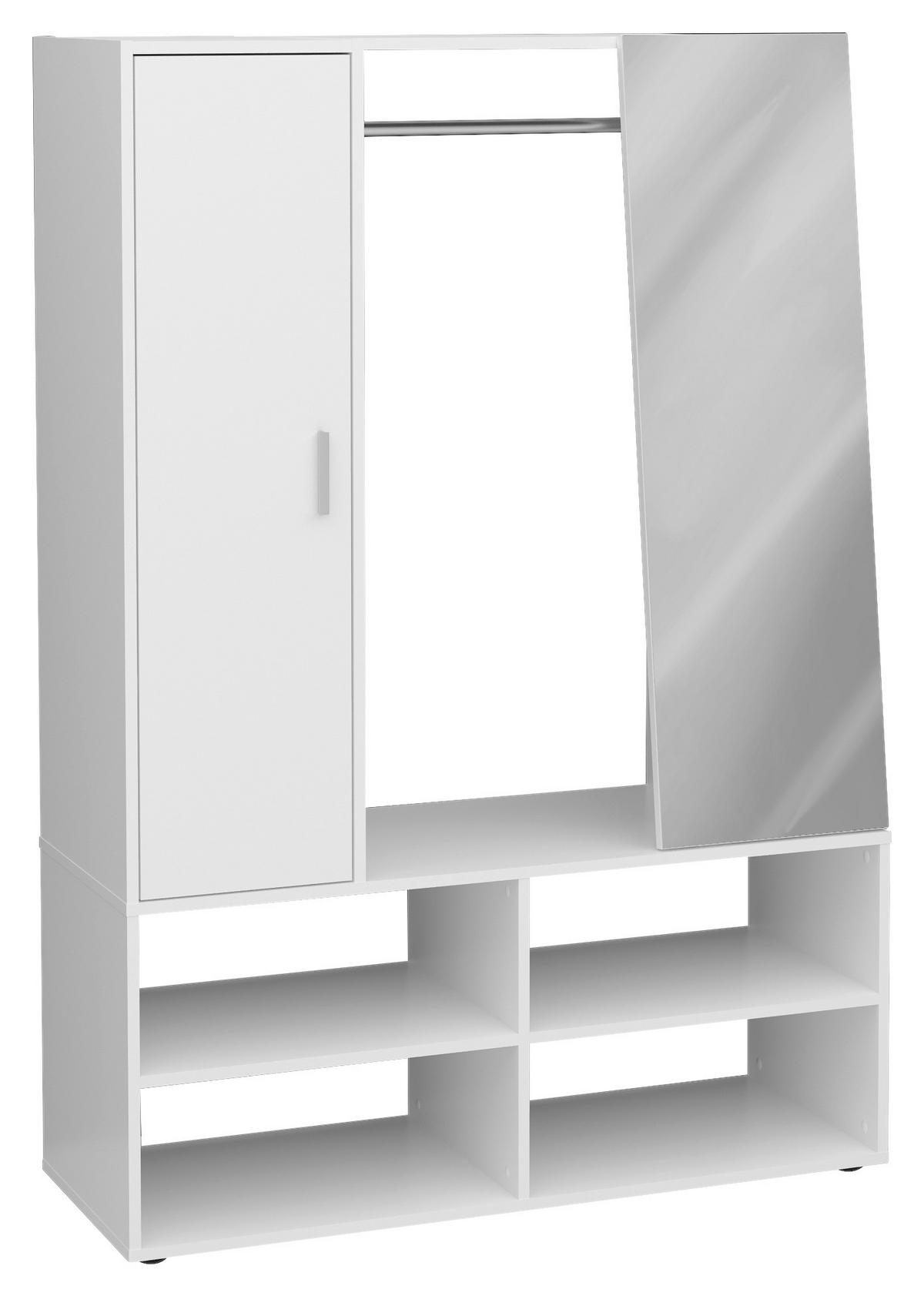 GARDEROBE  in 105/151,3/39,7 cm  - Weiß, Basics, Holzwerkstoff (105/151,3/39,7cm) - MID.YOU
