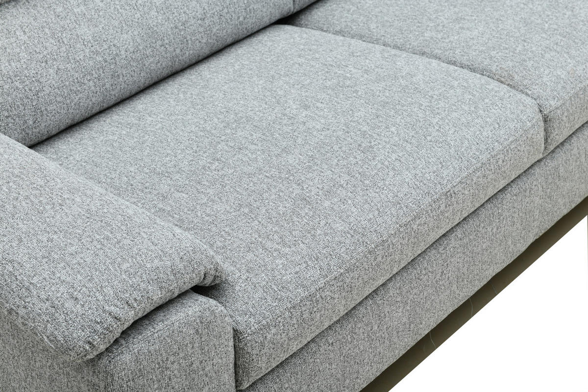 2-SITS SOFFA i textil grå  - svart/grå, Design, metall/textil (193/97/93cm) - P & B