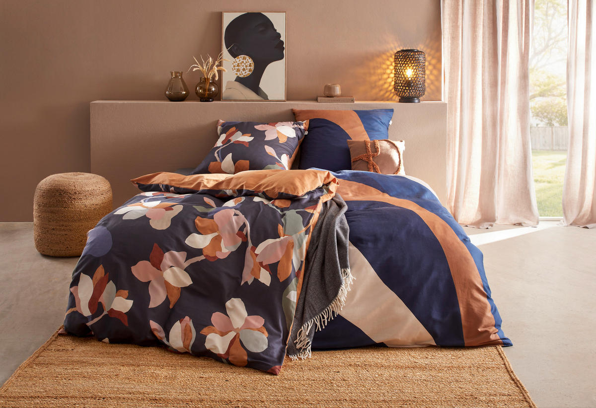 BETTWÄSCHE SW-MAGNOLIA Satin 135/200 cm  - Multicolor, KONVENTIONELL, Textil (135/200cm) - Schöner Wohnen