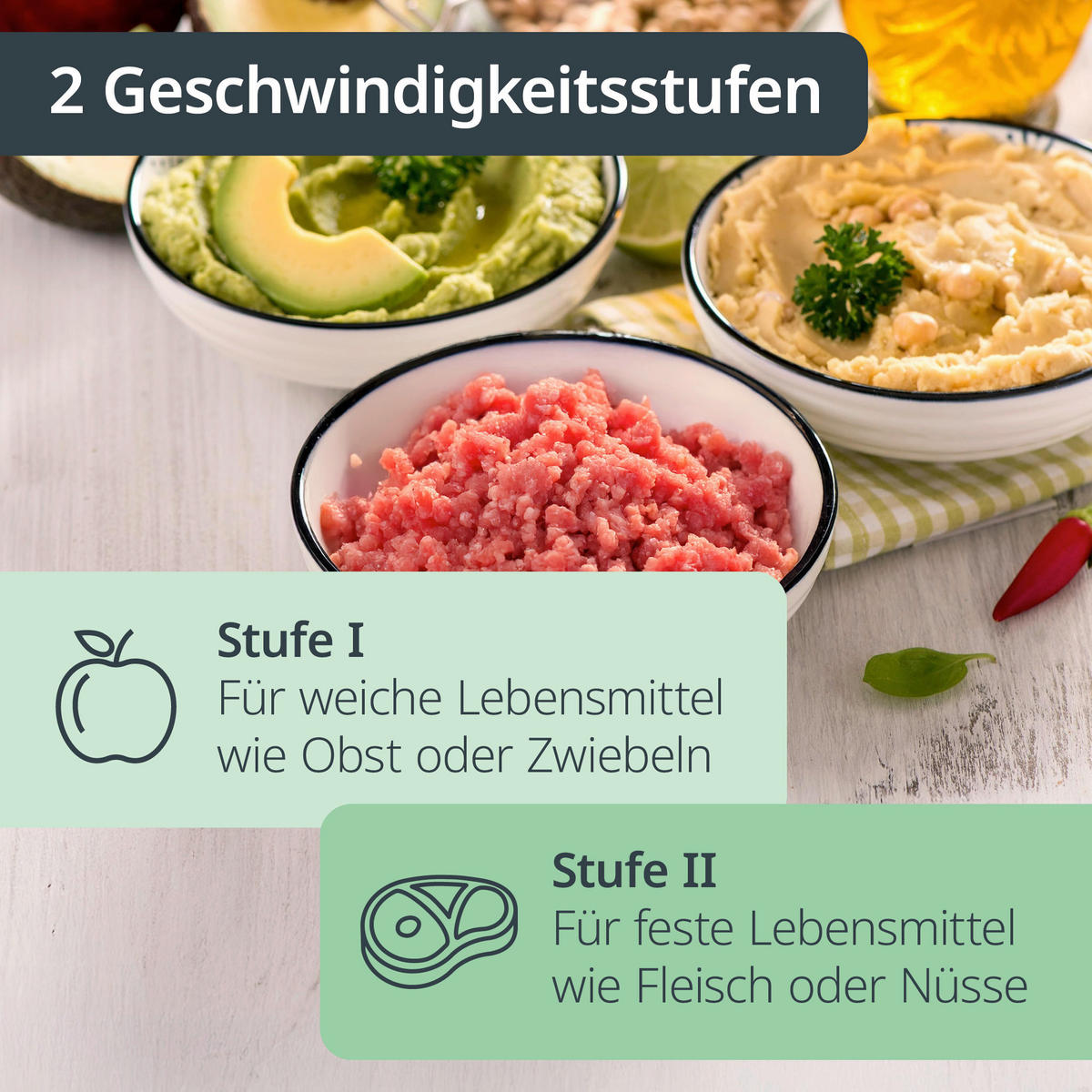 UNIVERSALZERKLEINERER elektr. Zerkleinerer  - Schwarz, Basics, Kunststoff/Metall (17,7/17,7/25,6cm) - ADE