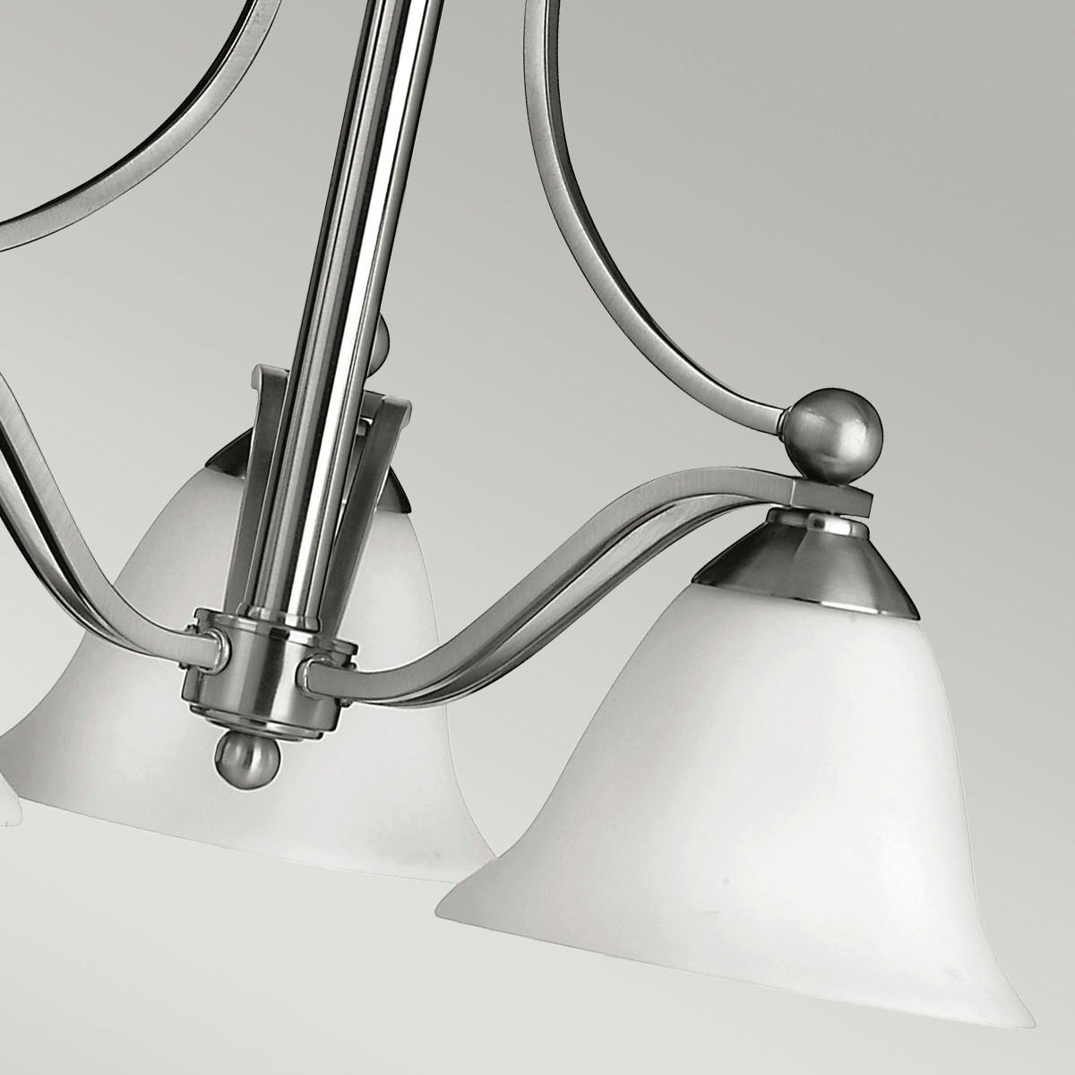 KRONLEUCHTER 57.2/58 cm    - Nickelfarben, Basics, Glas/Metall (57.2/58cm) - Elstead Lighting