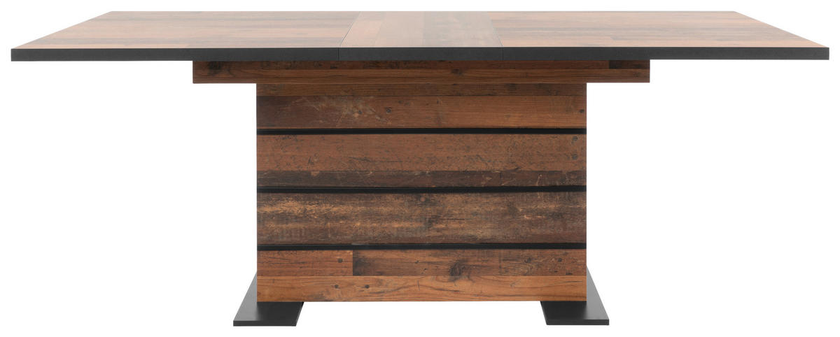 ESSTISCH Braun rechteckig  ausziehbar  - Braun, KONVENTIONELL, Holzwerkstoff (160/90/75cm) - MID.YOU