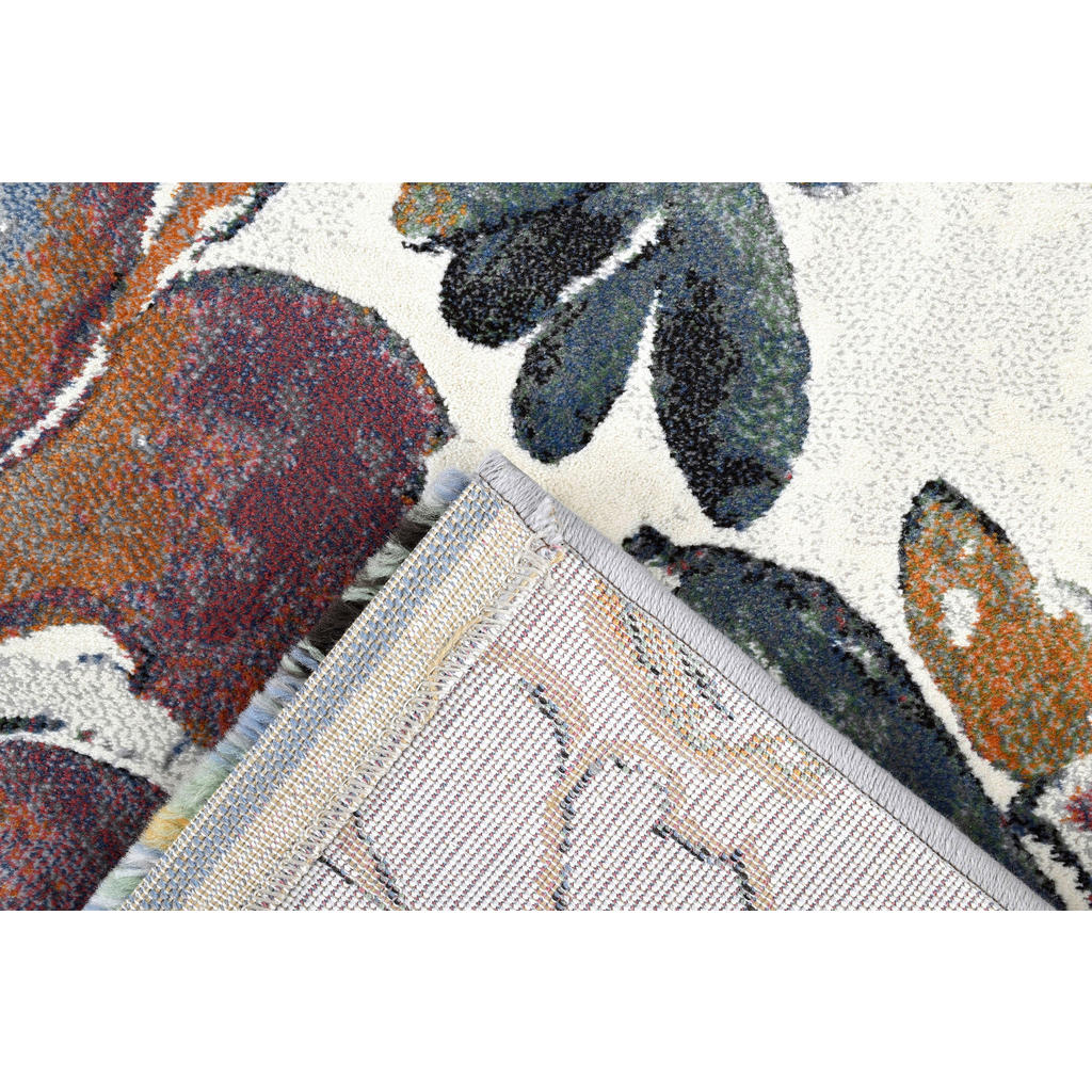 Thumbnail - Novel Webteppich Catania, Mehrfarbig, Rosa, Weiß, Textil, Floral, rechteckig, 133x195 cm, Oeko-Tex® Standard 100, für Fu...