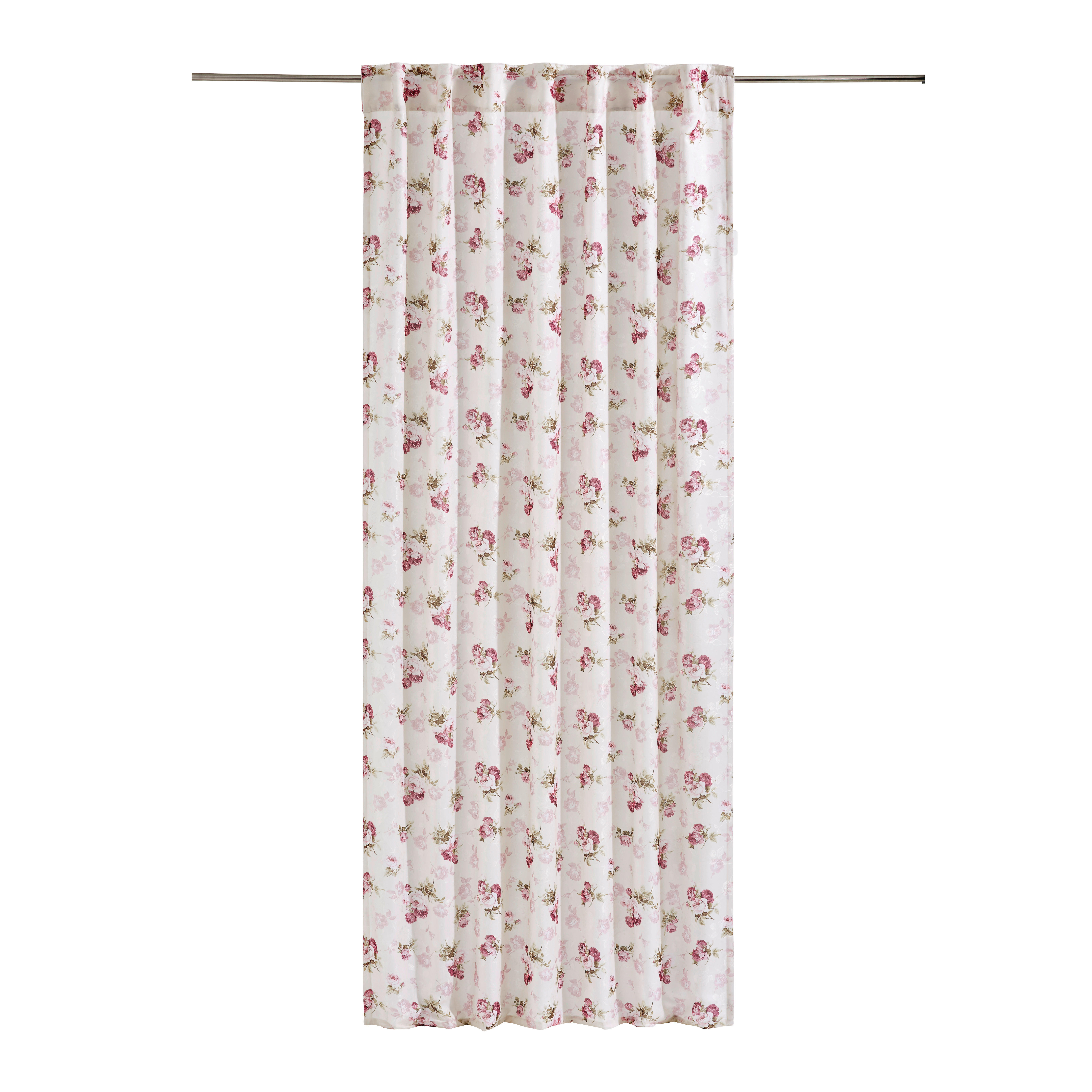 KOMBINOVANA ZAVESA ružičasta, bela - ružičasta/bela, Trendi, tekstil (135/245cm) - Landscape