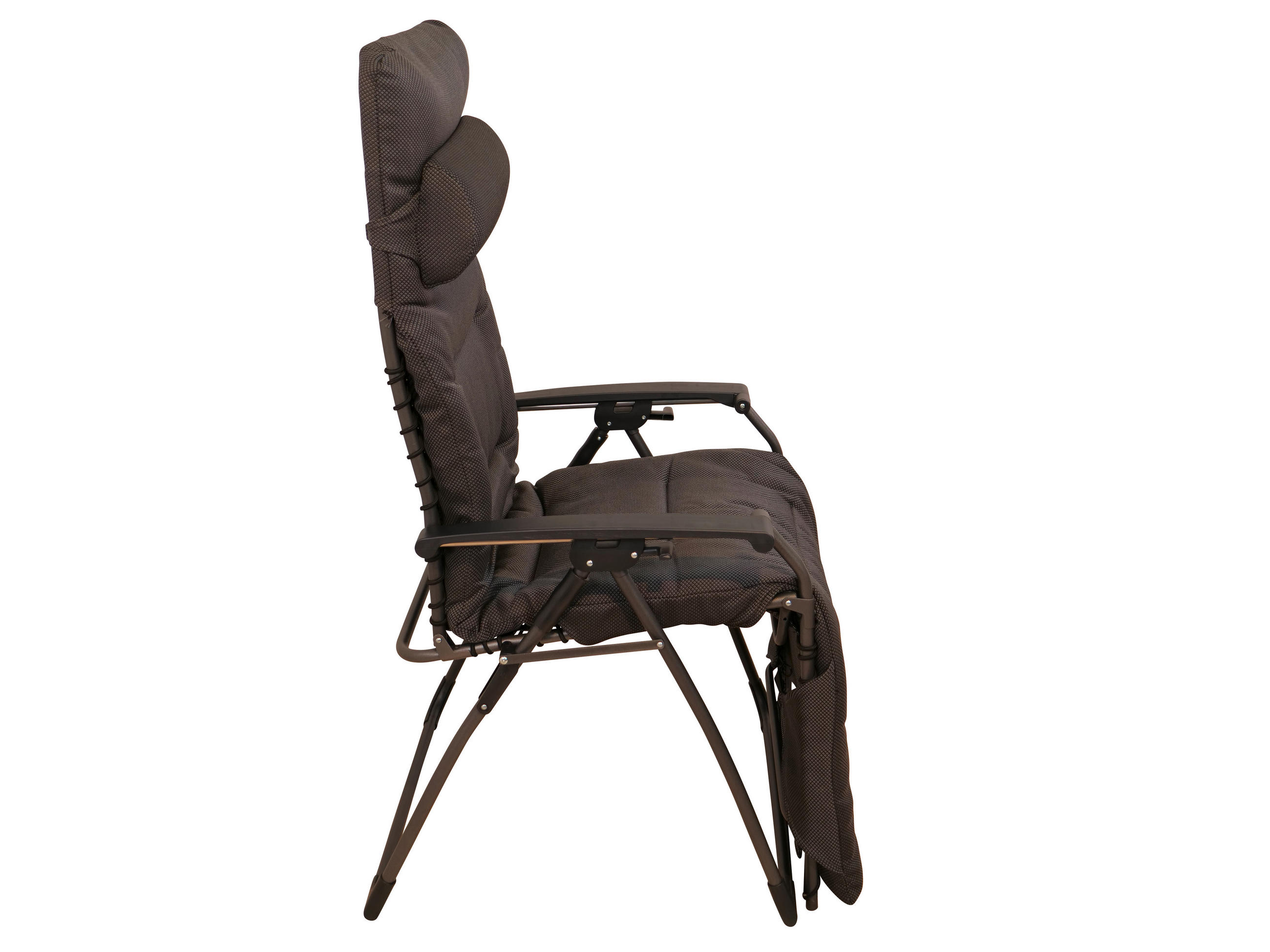 GARTEN-RELAXSESSEL 80/130/70 cm  - Anthrazit, KONVENTIONELL, Kunststoff/Textil (80/130/70cm)