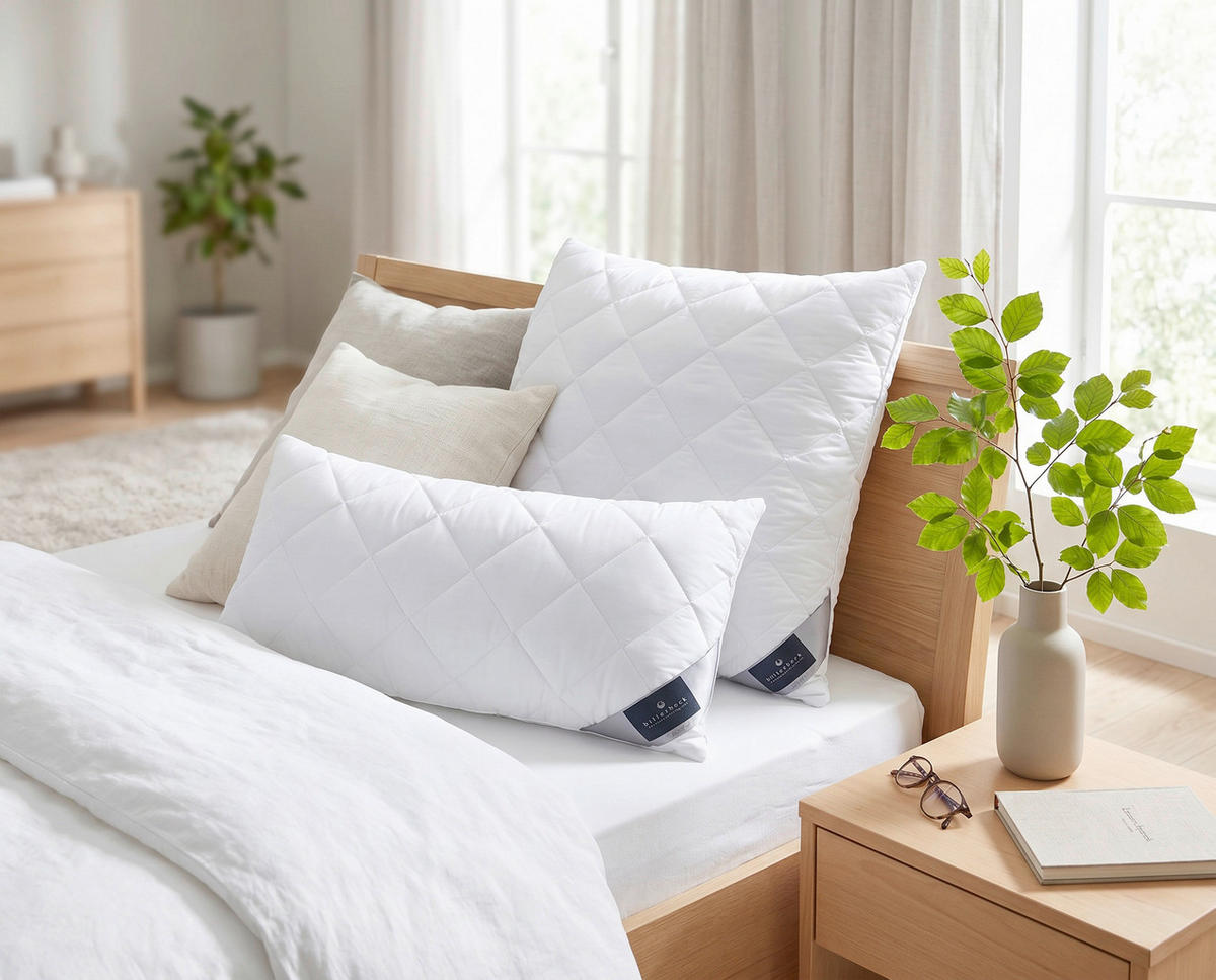 KOPFPOLSTER 40/80 cm Polyester, Lyocell  - Weiß, Basics, Textil (40/80cm) - Billerbeck