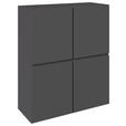 HIGHBOARD  99,4/119,4/39,8 cm  - Anthrazit/Schwarz, Design, Holzwerkstoff/Kunststoff (99,4/119,4/39,8cm) - Xora