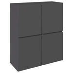 HIGHBOARD  99,4/119,4/39,8 cm  - Anthrazit/Schwarz, Design, Holzwerkstoff/Kunststoff (99,4/119,4/39,8cm) - Xora