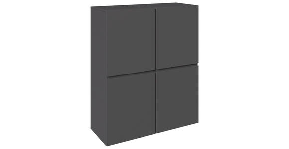 HIGHBOARD  99,4/119,4/39,8 cm  - Anthrazit/Schwarz, Design, Holzwerkstoff/Kunststoff (99,4/119,4/39,8cm) - Xora