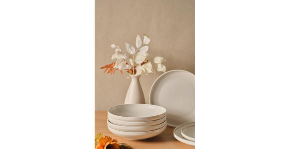 KOMBISERVICE Vola 12-teilig  - Weiß, Design, Keramik - Novel