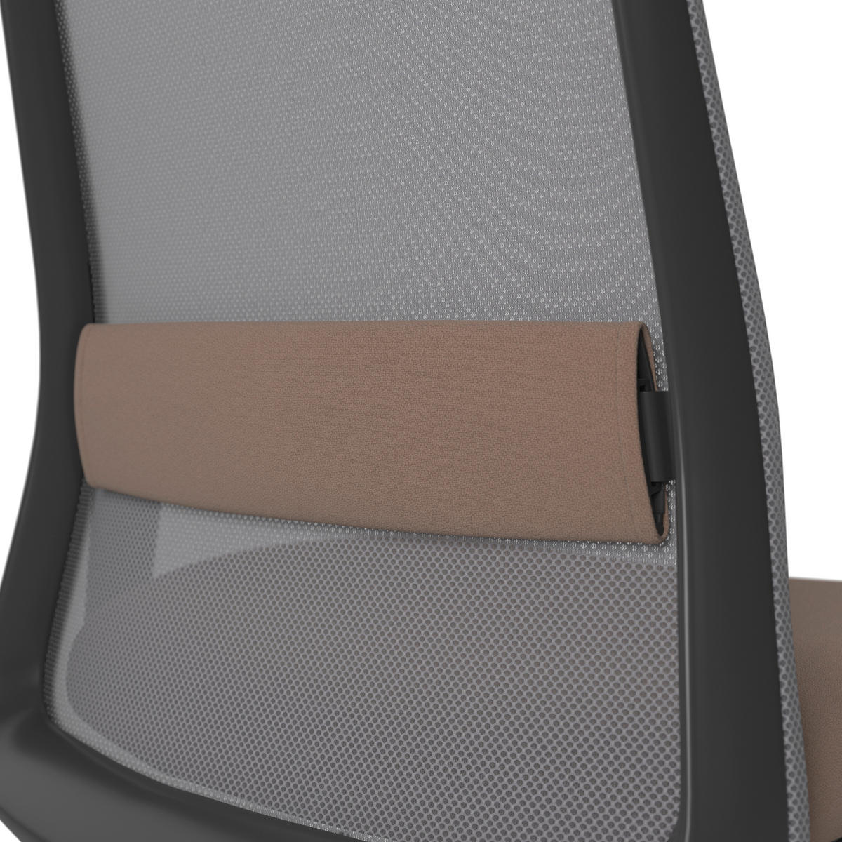 DREHSTUHL Braun, Grau, Schwarz  - Schwarz/Braun, MODERN, Kunststoff/Textil (70/103-115/70cm)