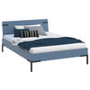 BETT 140/200 cm  in Blau  - Blau/Schwarz, Design, Metall (140/200cm) - Xora