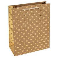 GESCHENKTASCHE  - Hellbraun, Basics, Papier (18/23/10cm)