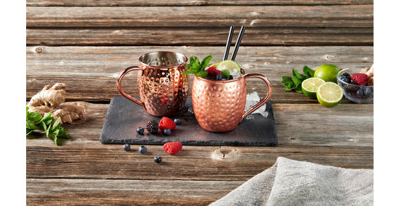 MOSCOW-MULE-BECHER - Kupferfarben, Trend, Metall (550ml) - Novel