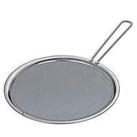 SPRITZSCHUTZ DELUXE 33 cm  - Edelstahlfarben, Basics, Metall (33cm) - KÜCHENPROFI