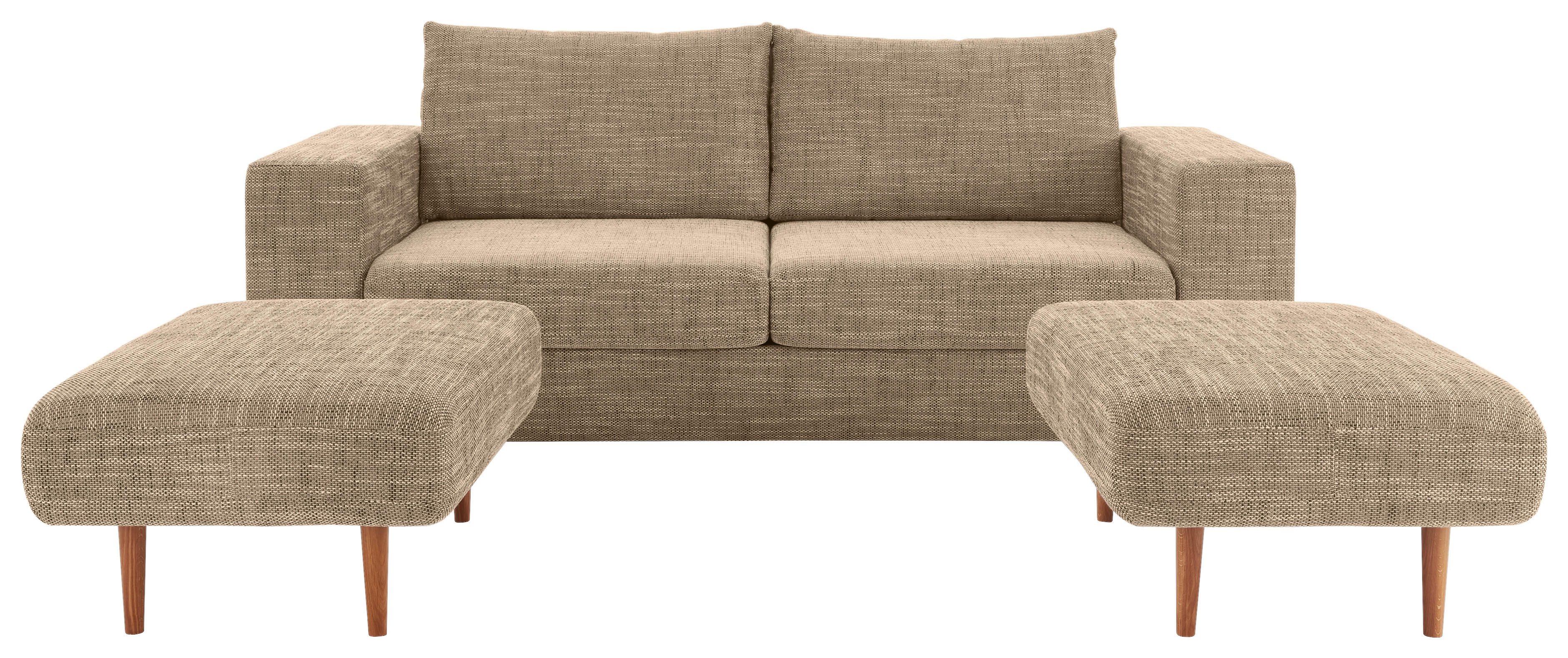 Beige-Braun Zweisitzer-Sofa LOOKS BY WOLFGANG JOOP