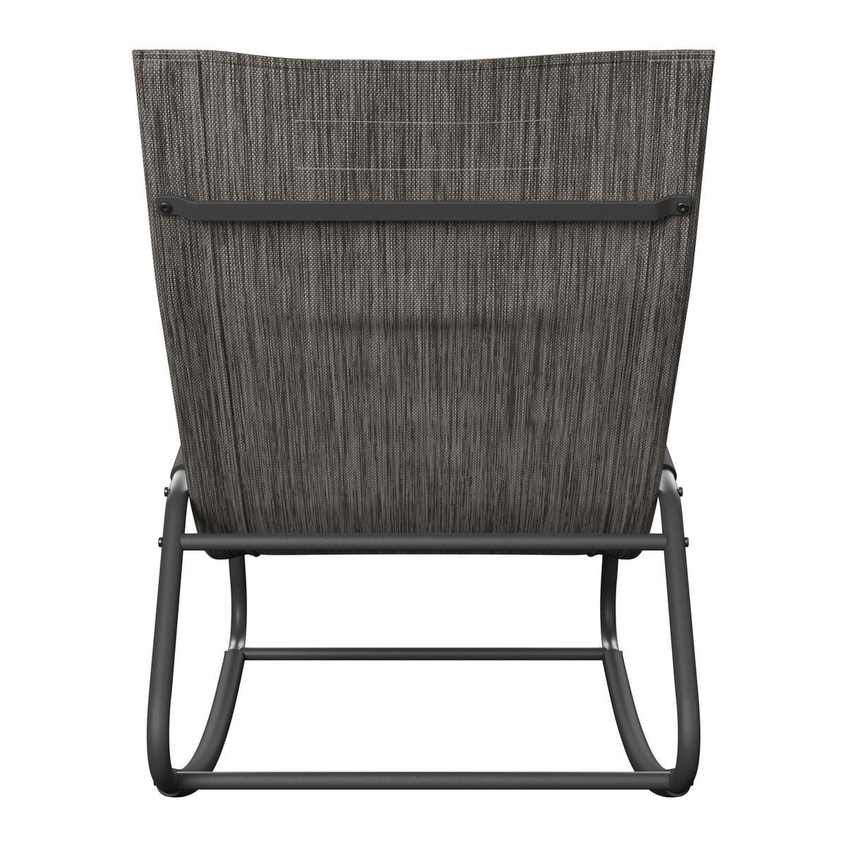 SCHAUKELLIEGE 57/81/143 cm  - Anthrazit/Grau, Design, Textil/Metall (57/81/143cm) - Ambia Garden