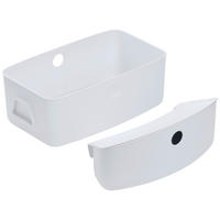 AUFBEWAHRUNGSBOX 2er SET 26/16/47 cm     - Weiß, Basics, Kunststoff (26/16/47cm) - Hauck