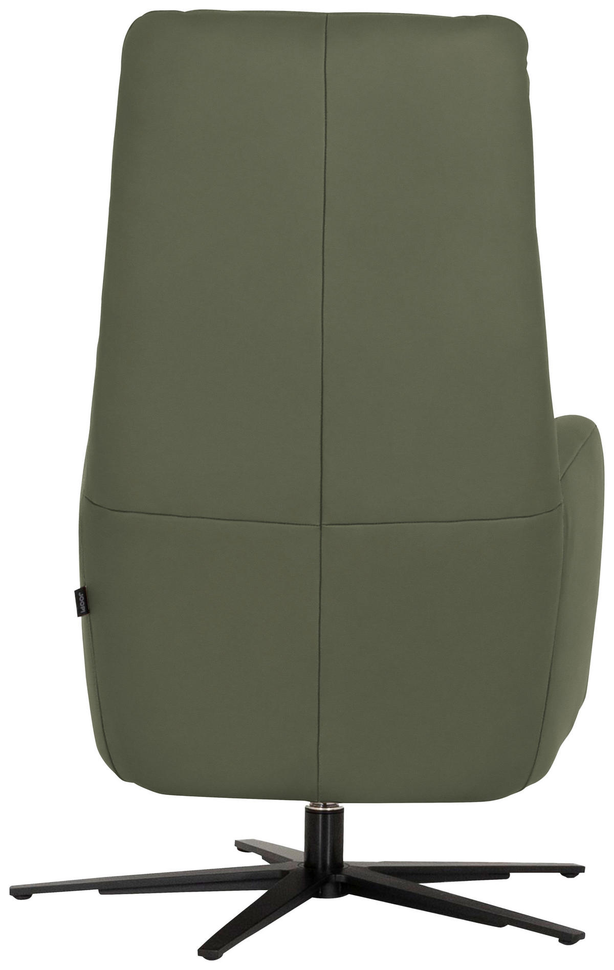 RELAXSESSEL Leder Olivgrün  - Schwarz/Olivgrün, Modern, Leder/Metall (66/110/83cm) - Joop!