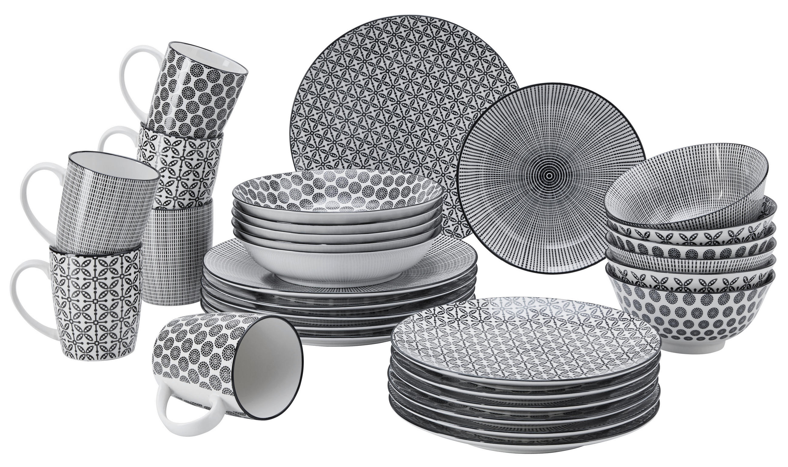 Ritzenhoff Breker KOMBINOVANÝ SERVIS, 30-dielne, porcelán