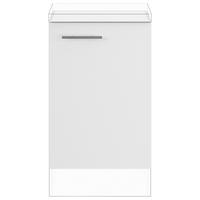 SPÜLENUNTERSCHRANK 50/87,8/57,6 cm  in Weiß  - Edelstahlfarben/Weiß, Basics, Holzwerkstoff/Metall (50/87,8/57,6cm) - Impuls