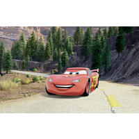 FOTOTAPETE CARS EVERY ROAD HAS A STORY  - Rot, Design, Textil (400/250cm) - Disney
