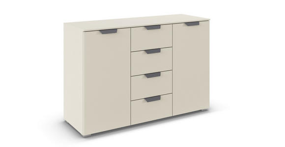 KOMMODE  in 120/81/42 cm  - Champagner/Dunkelgrau, Design, Holzwerkstoff/Metall (120/81/42cm) - Carryhome