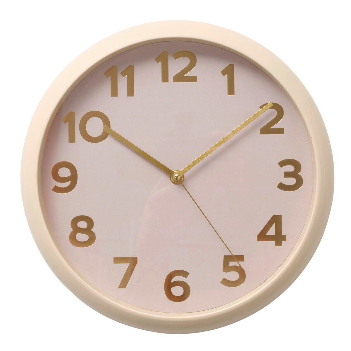 ZIDNI SAT      30/30/4 cm    - zlatna/bež, Osnovno, plastika (30/30/4cm) - Boltze Home