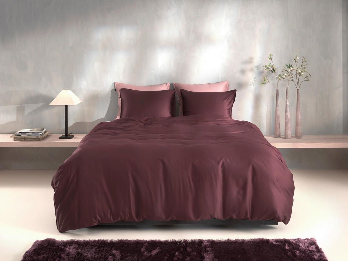 BETTWÄSCHE Satinado Makosatin 200/200 cm  - Mauve, Basics, Textil (200/200cm)