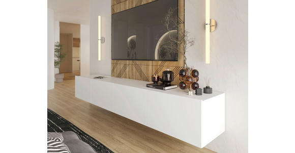 LOWBOARD Newniq in 120/36,7/45 cm - Weiß, Design, Holzwerkstoff (120/36,7/45cm) - Hom`in