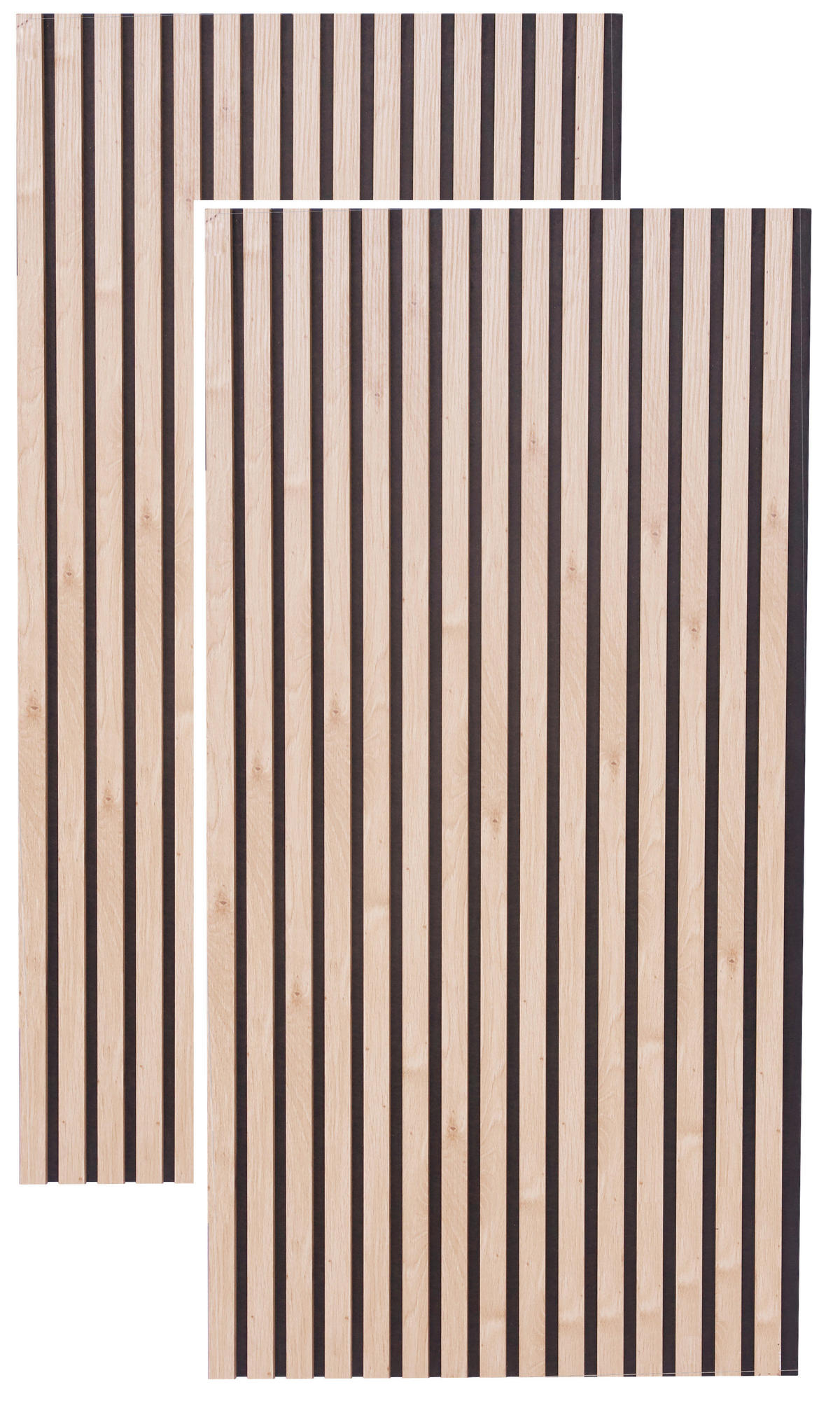 AKUSTIKPANEEL Nachbildung, Echtholz 60/120/2,1 cm  - Schwarz/Eiche Artisan, Trend, Holz/Holzwerkstoff (60/120/2,1cm) - Boxxx
