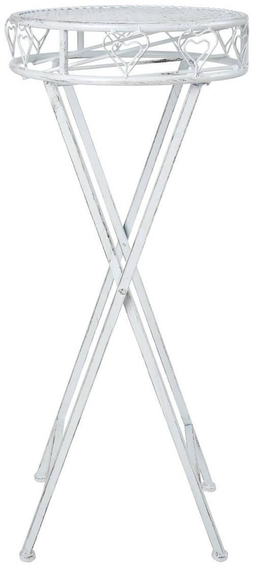 BLOMSTERSTÄLLNING i metall   32/70/32 cm  - vit, Basics, metall (32/70/32cm) - Ambia Home