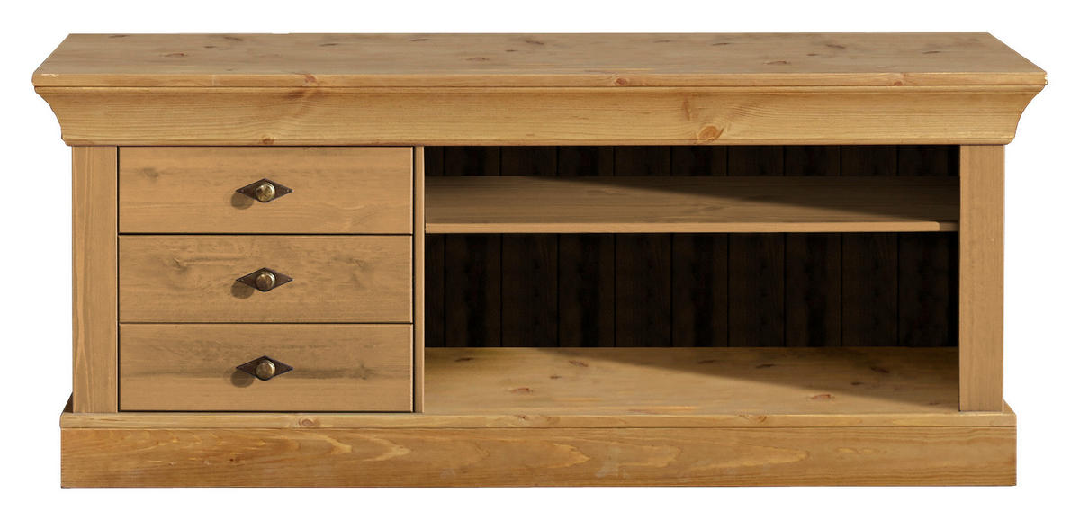 LOWBOARD  in 143/59/45 cm  - Laugenfarbig/Kupferfarben, ROMANTIK / LANDHAUS, Holz/Metall (143/59/45cm) - Boxxx