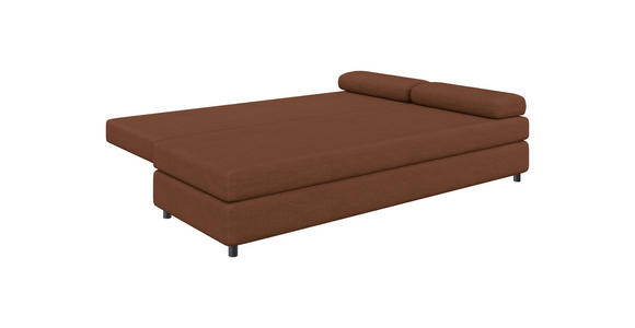 SCHLAFSOFA  mit Stoffauswahl, Rücken echt Jacquard Braun  - Schwarz/Braun, Design, Kunststoff/Textil (200/88/87cm) - Xora