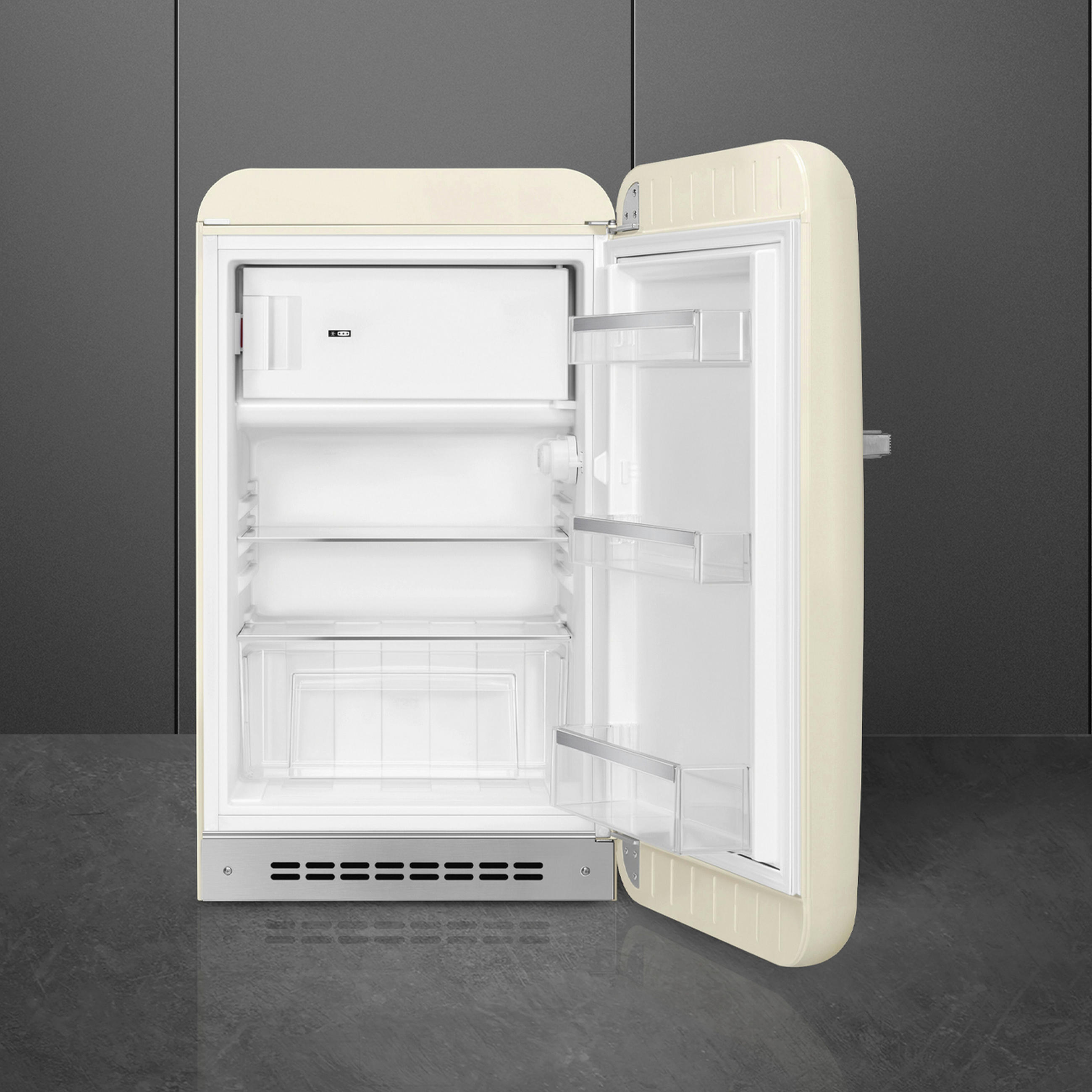 KÜHLSCHRANK 54,5/97-98/70,1 cm FAB10RCR6  - Creme, Basics, Glas/Metall (54,5/97-98/70,1cm) - SMEG