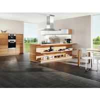 EINBAUKÜCHE LINEE  - Eichefarben/Weiß, Design, Karton/Holz - TEAM 7