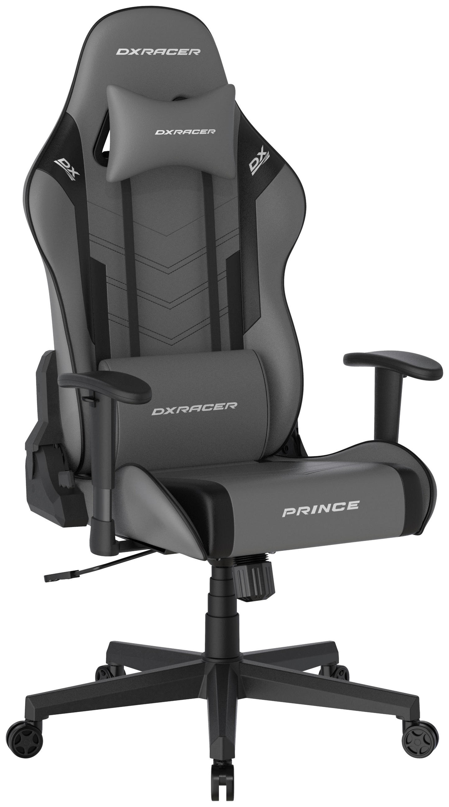GAMINGSTUHL Grau, Schwarz Kunststoff, Textil   - Schwarz/Grau, MODERN, Kunststoff/Textil (67/126/67cm) - Dxracer