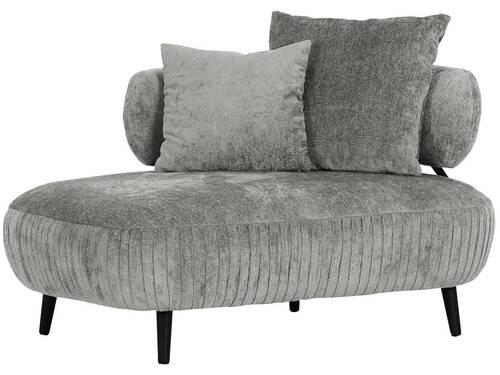 RECAMIERE i chenille grå  - svart/grå, Design, trä/textil (170/85/110cm) - MID.YOU