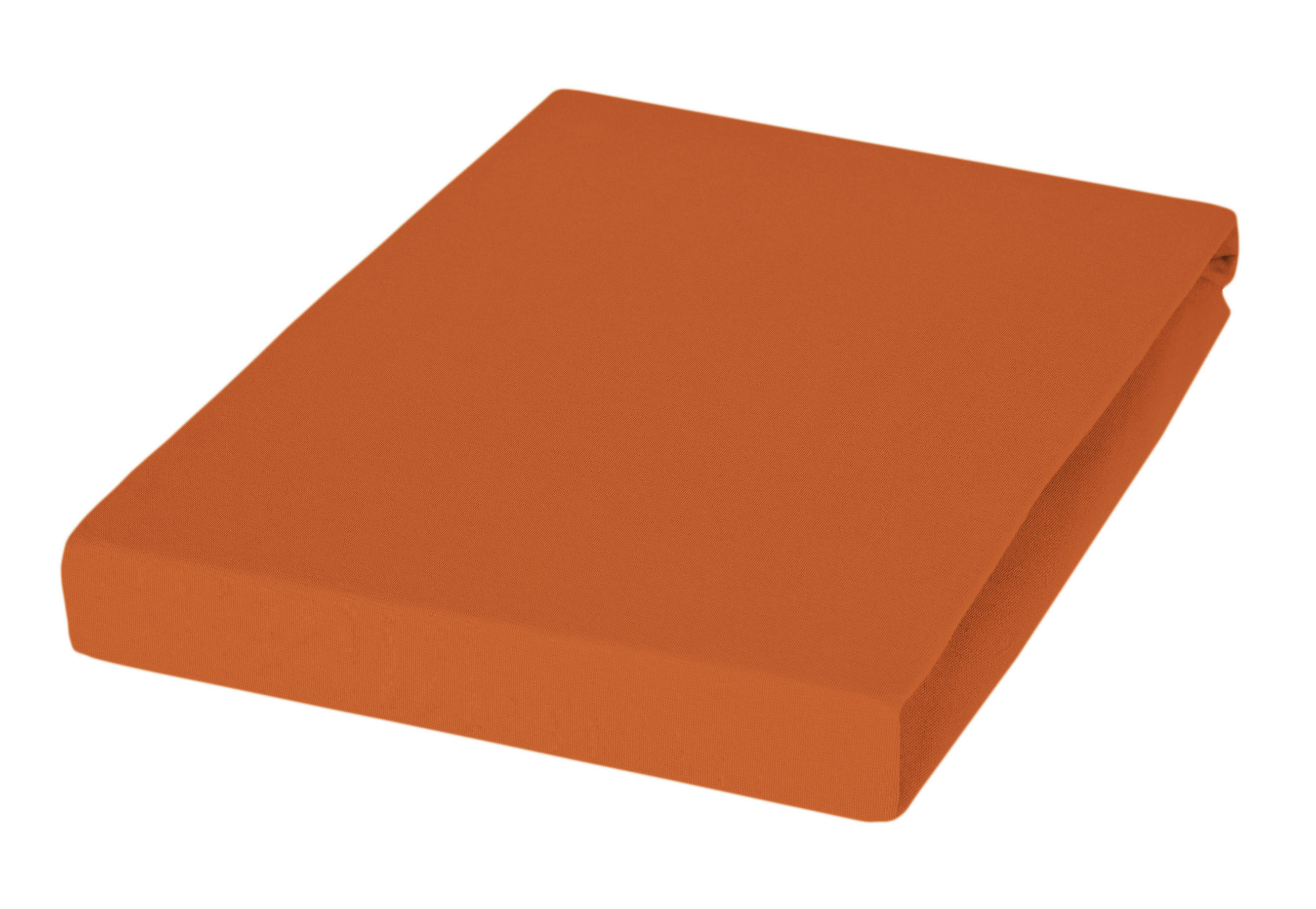 SPANNBETTTUCH Jersey 200/200 cm  - Terracotta, Basics, Textil (200/200cm) - Janine