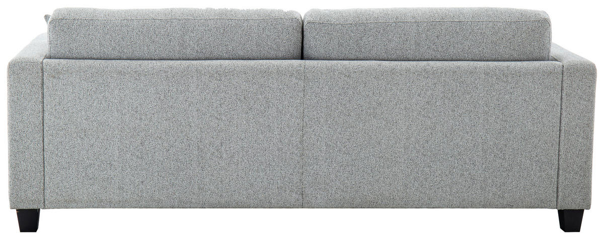 SCHLAFSOFA Leinenoptik Hellgrau  - Hellgrau/Schwarz, Design, Holz/Textil (220,5/86/96cm) - Livetastic