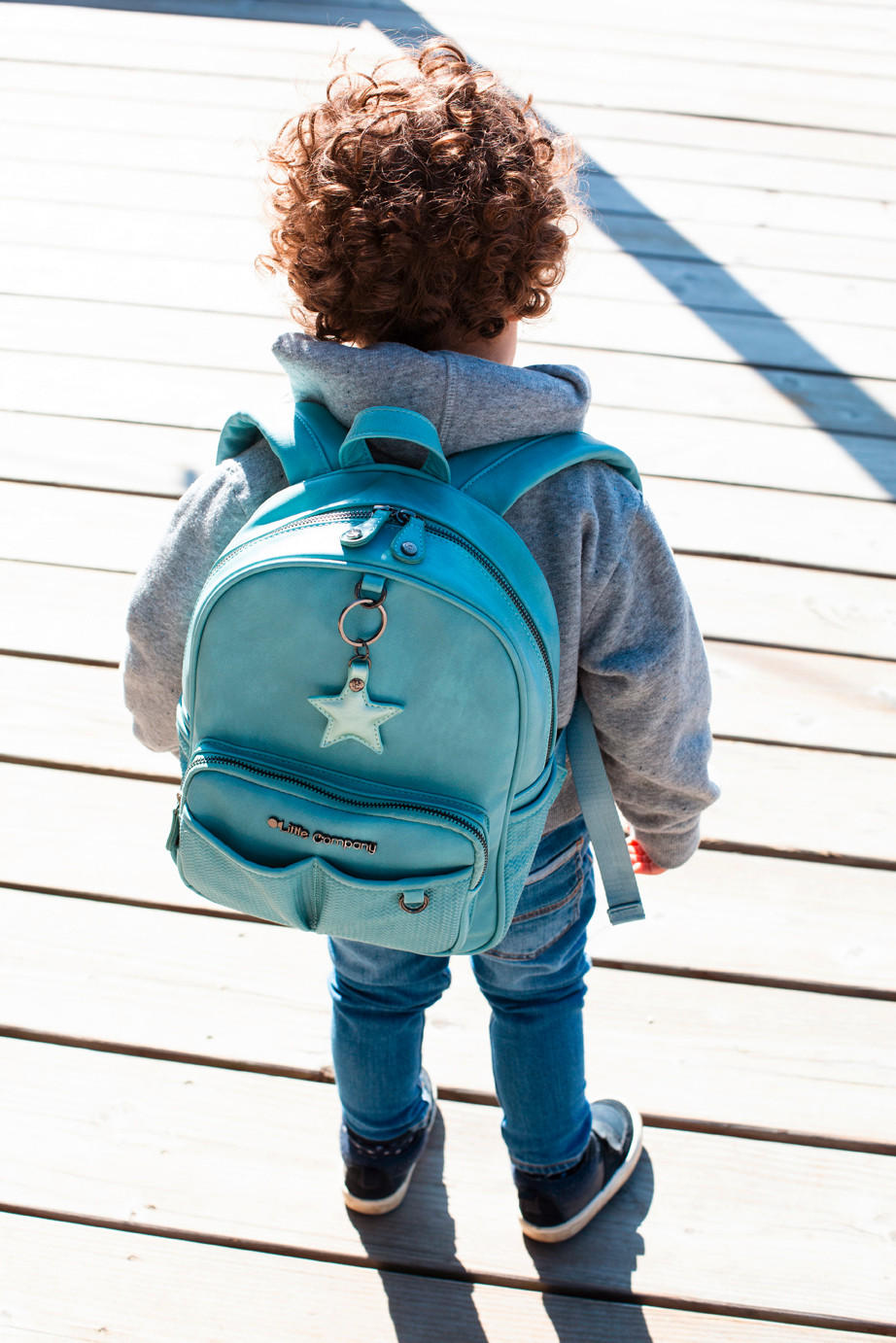 KINDERRUCKSACK - Mintgrün, Basics, Kunststoff (27/14/31cm) - Bebe Jou