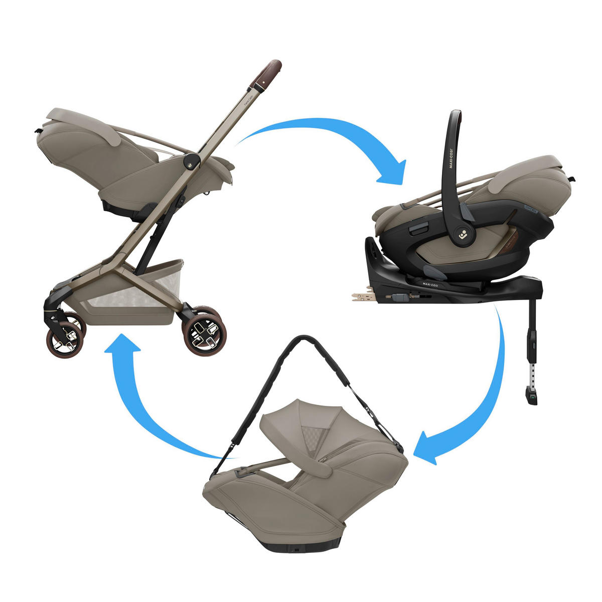 BABYSCHALEN-TRAGEGURT Coral Slide Pro  - Schwarz, Basics, Textil (7,5/115 - 140cm) - Maxi-Cosi