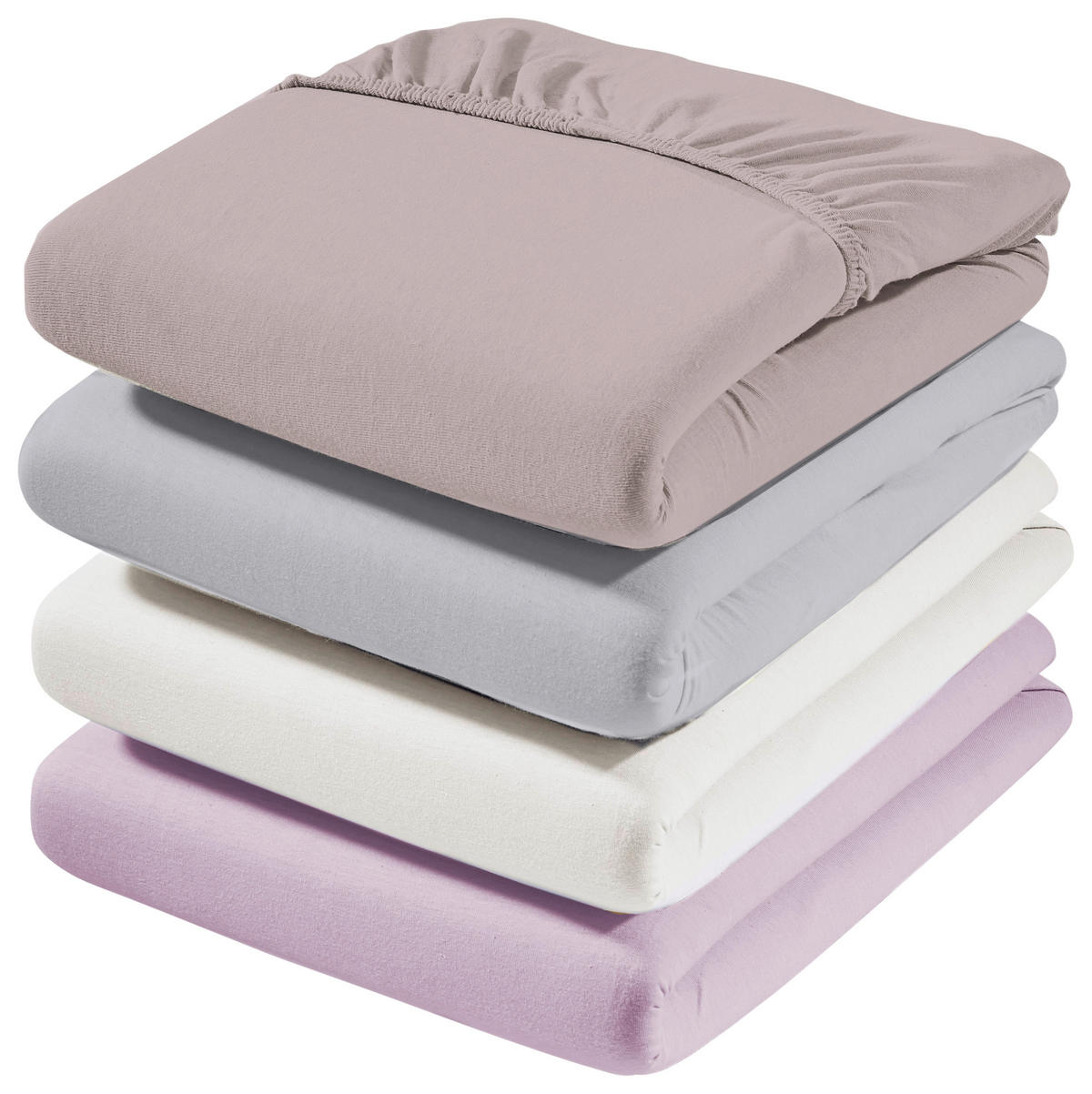 SPANNBETTTUCH Zwirn-Jersey  - Creme, Basics, Textil (100/200cm) - Estella