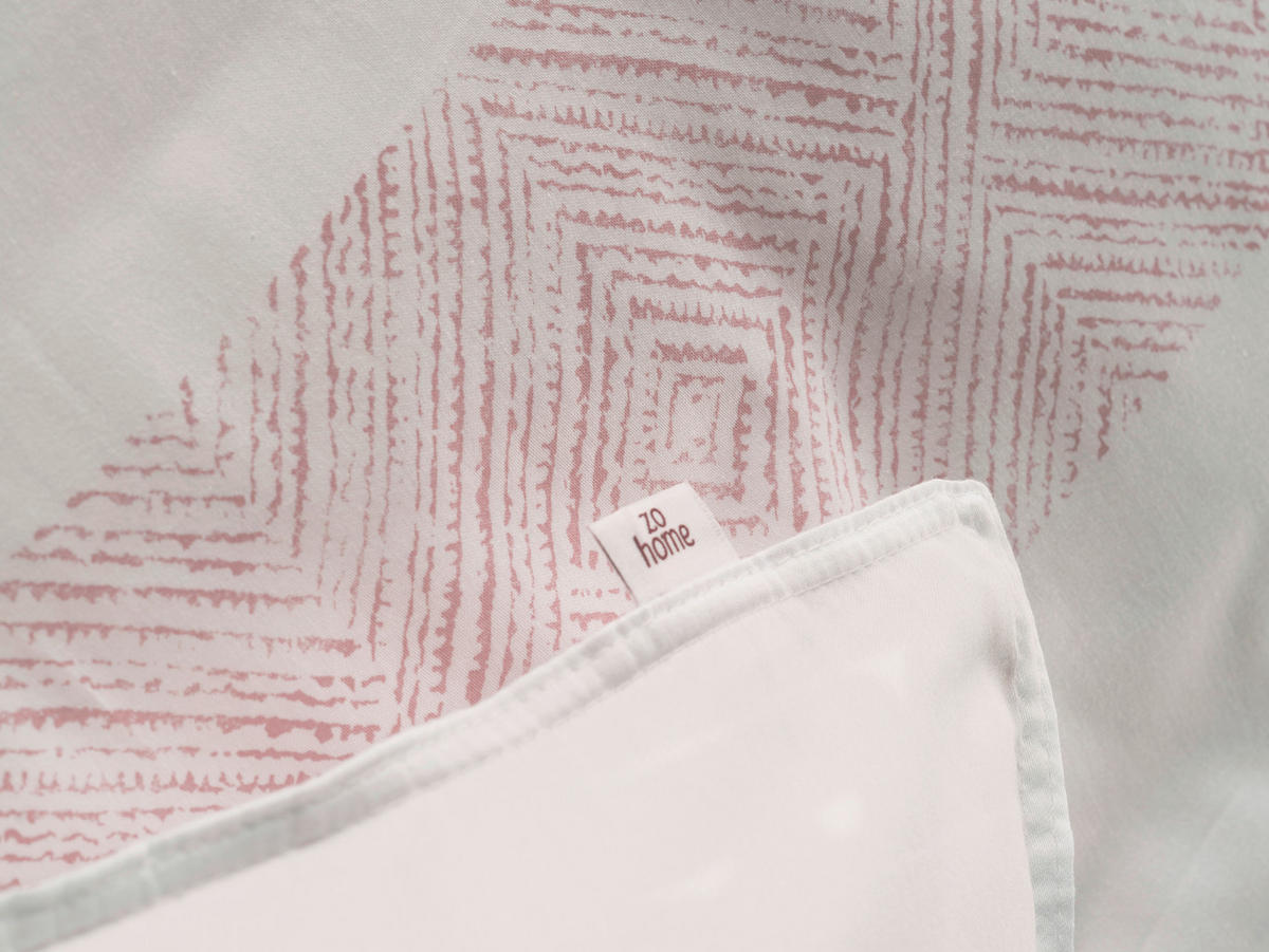 BETTWÄSCHE Tratti-di-Satinado Makosatin 155/220 cm  - Rosa, Basics, Textil (155/220cm)