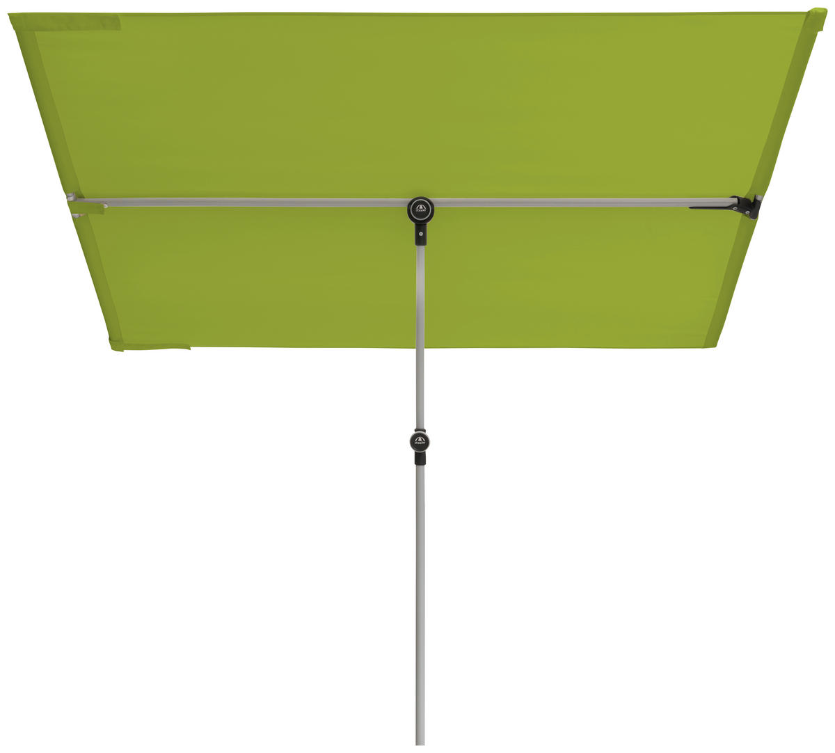 SONNENSCHIRM 180x130 cm Grün  - Alufarben/Grün, Design, Textil/Metall (180/130cm) - Doppler