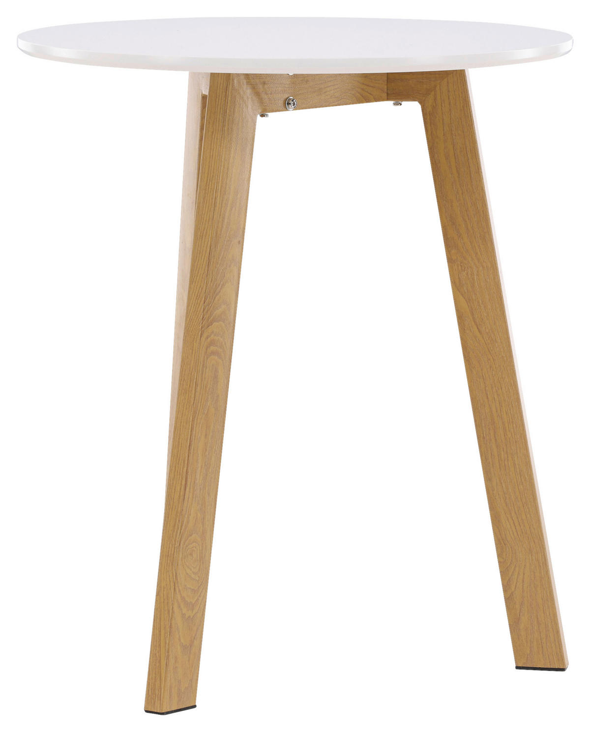 ESSTISCH in Holz, Metall 65/65/75 cm  - Hellbraun/Weiß, Design, Holz/Metall (65/65/75cm) - Livetastic