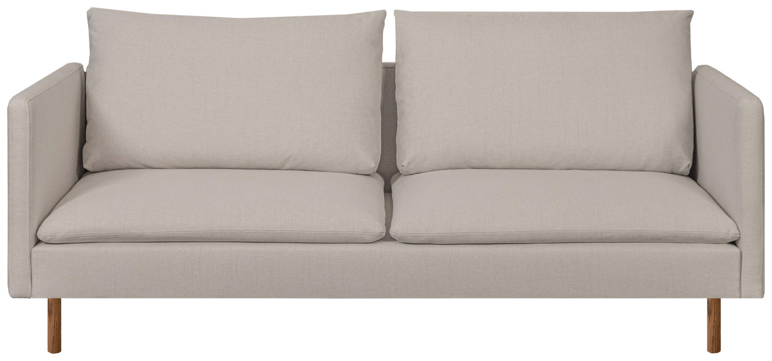 3-SITS SOFFA i beige  - beige/brun, Klassisk, trä/textil (185/84/98cm) - Carryhome