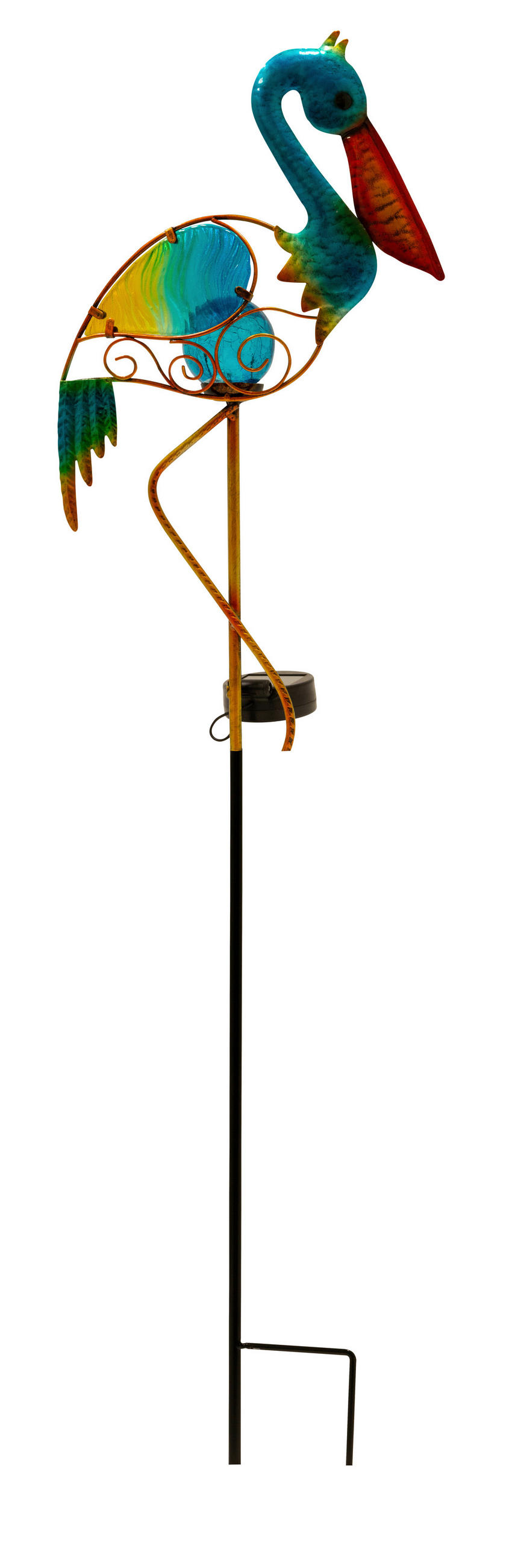 Solar LED Gartenstecker 26/98 cm - Blau, Basics, Glas/Kunststoff (26/98cm)