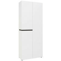 SCHUHSCHRANK Anthrazit, Weiß  - Anthrazit/Weiß, Design (80,1/200/34cm) - Voleo